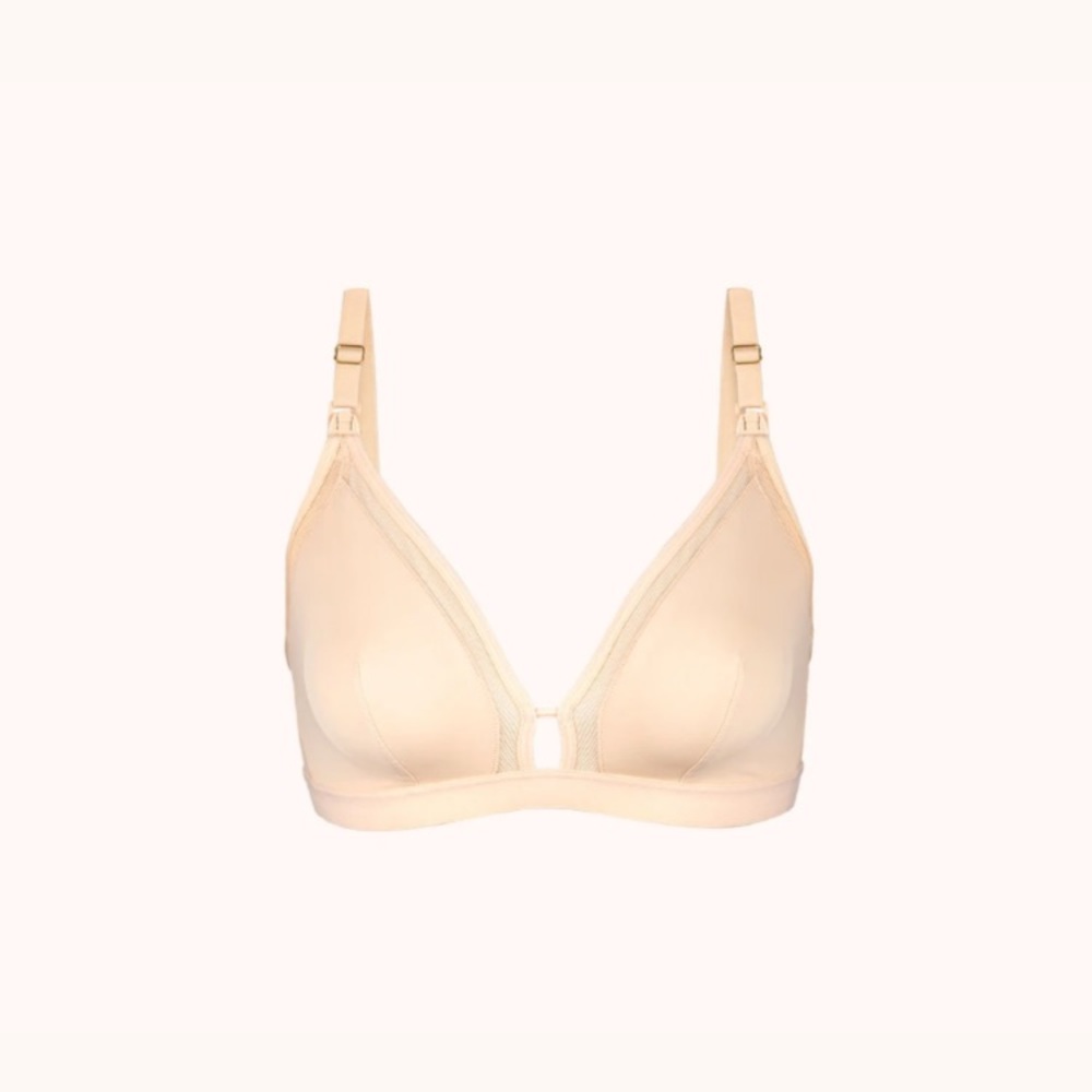 Lively busty maternity bralet size 1 nude